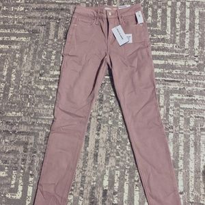 High-Waisted Rockstar Super-Skinny Built-In Warm Jeans Sz. 0 NWT